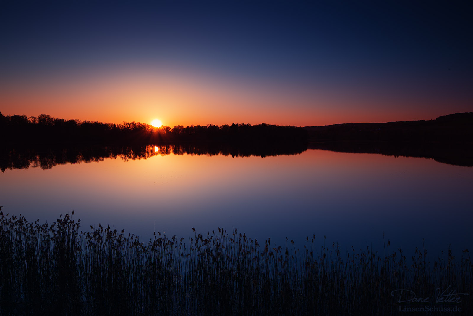 Sonnenuntergang am Huettwilersee
